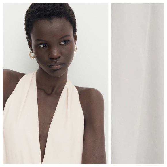 Massimo Dutti White Midi Dress - Picture 3 of 9